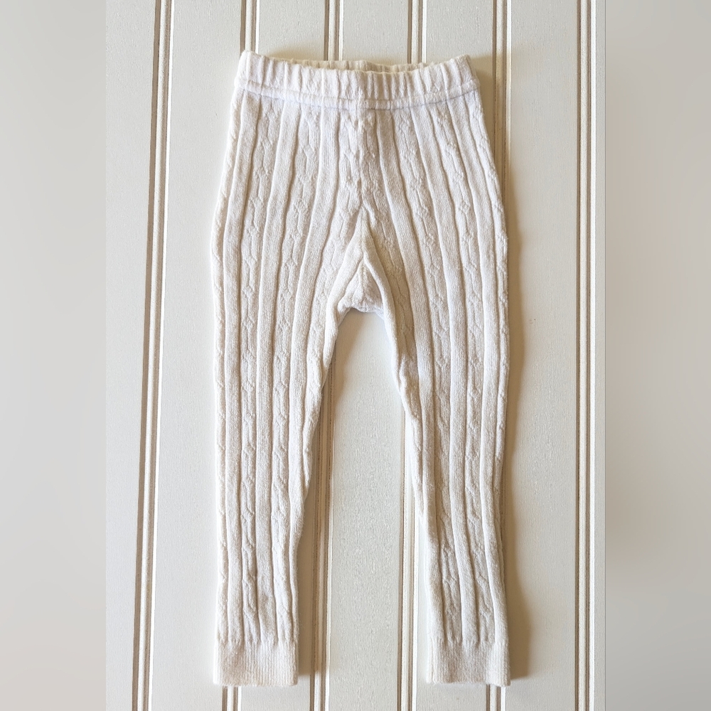 Hatley Baby Cream Cable Knit Tights